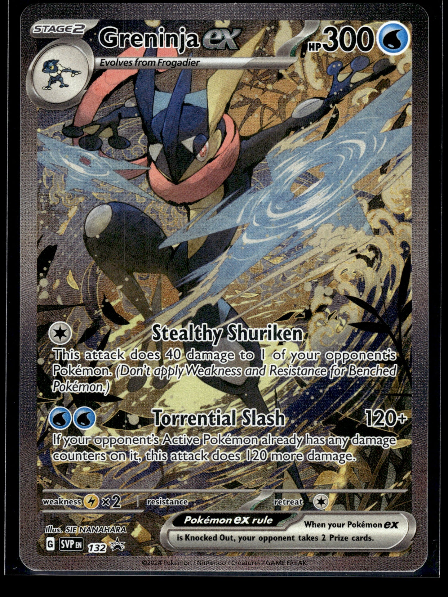 Greninja ex #132 Scarlet & Violet Promo Cards VLP