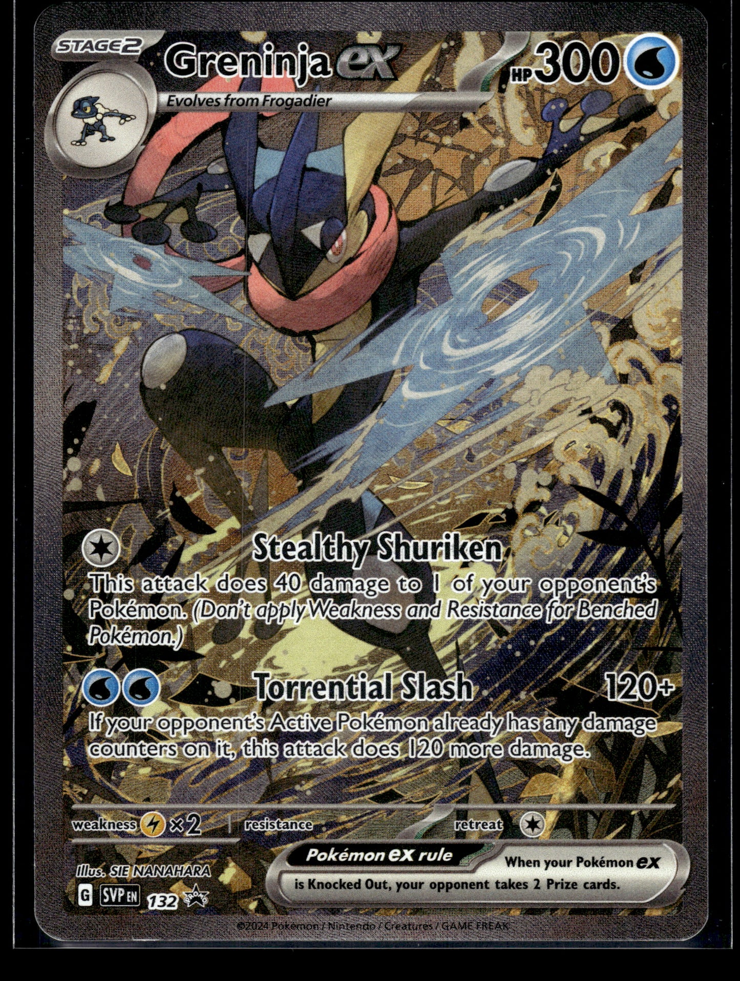 Greninja ex #132 Scarlet & Violet Promo Cards VLP