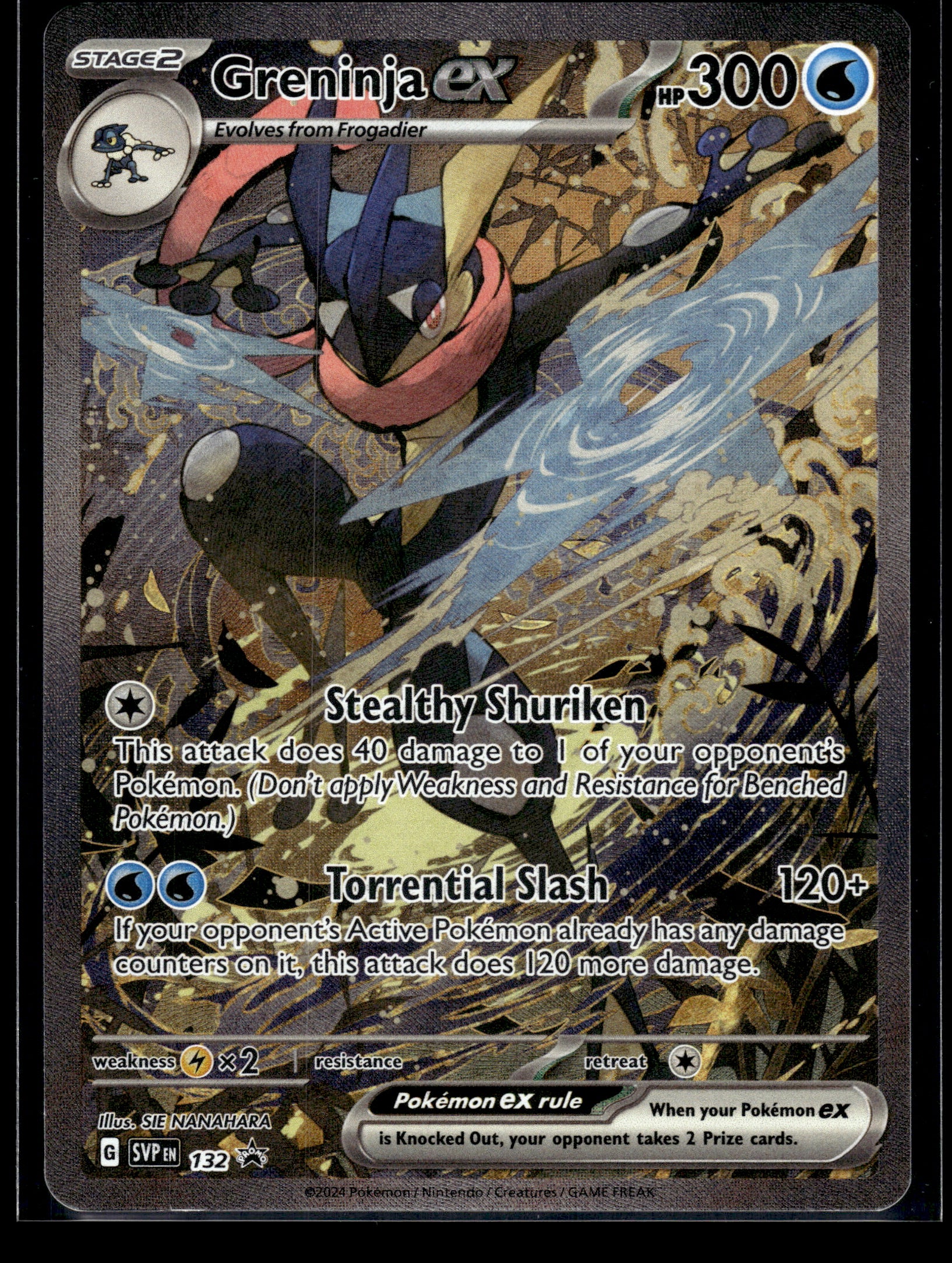 Greninja ex #132 Scarlet & Violet Promo Cards VLP