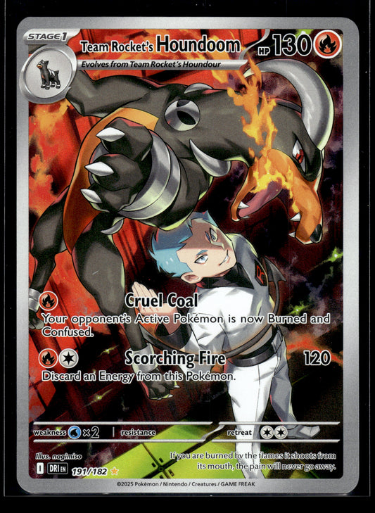 Team Rocket's Houndoom #191/182 Destined Rivals VLP