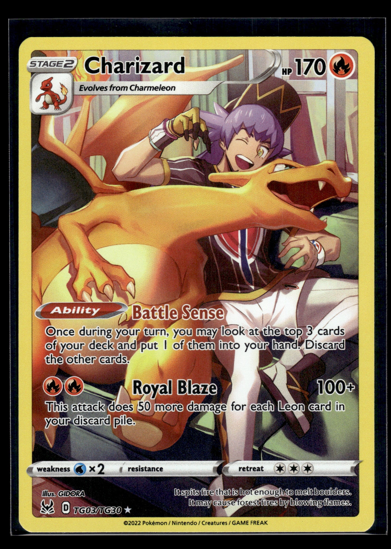 Charizard #TG03/TG30 Lost Origin Trainer Gallery VLP