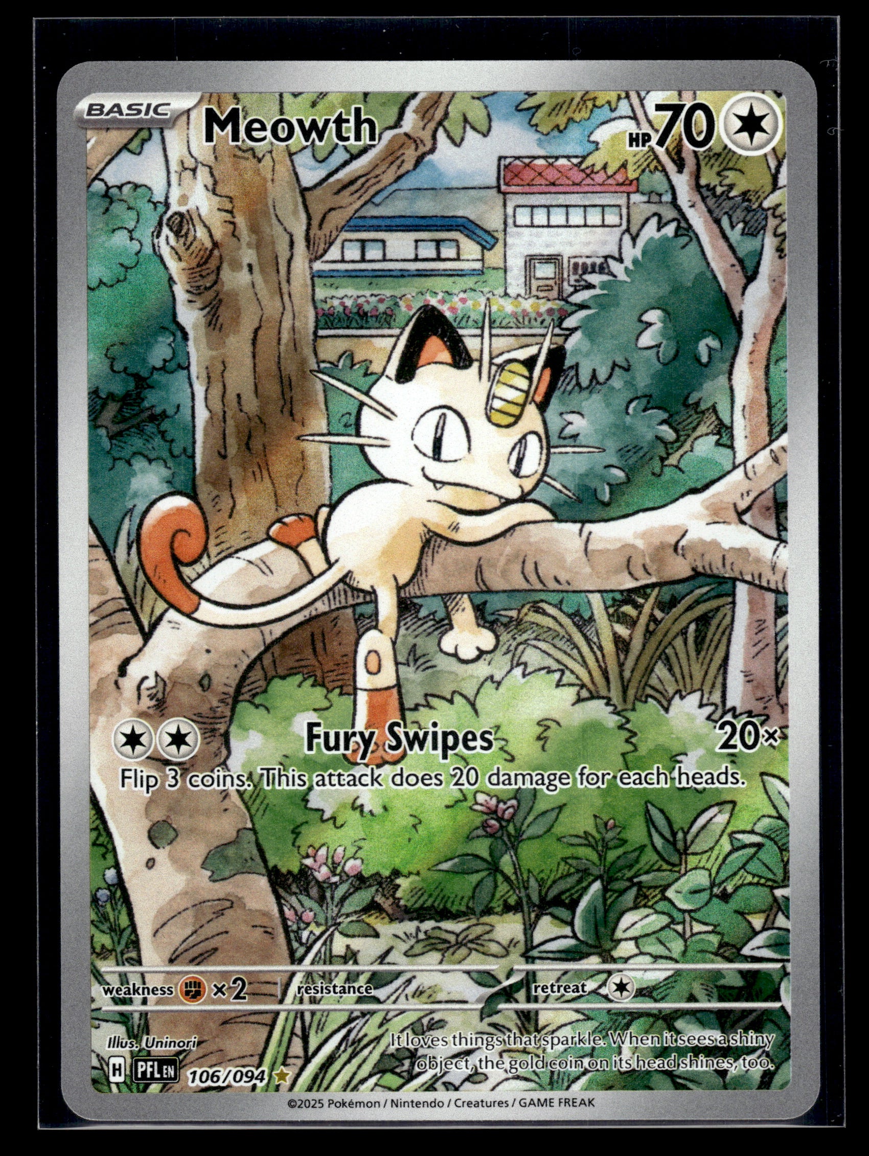 Meowth #106/094 Phantasmal Flames NM
