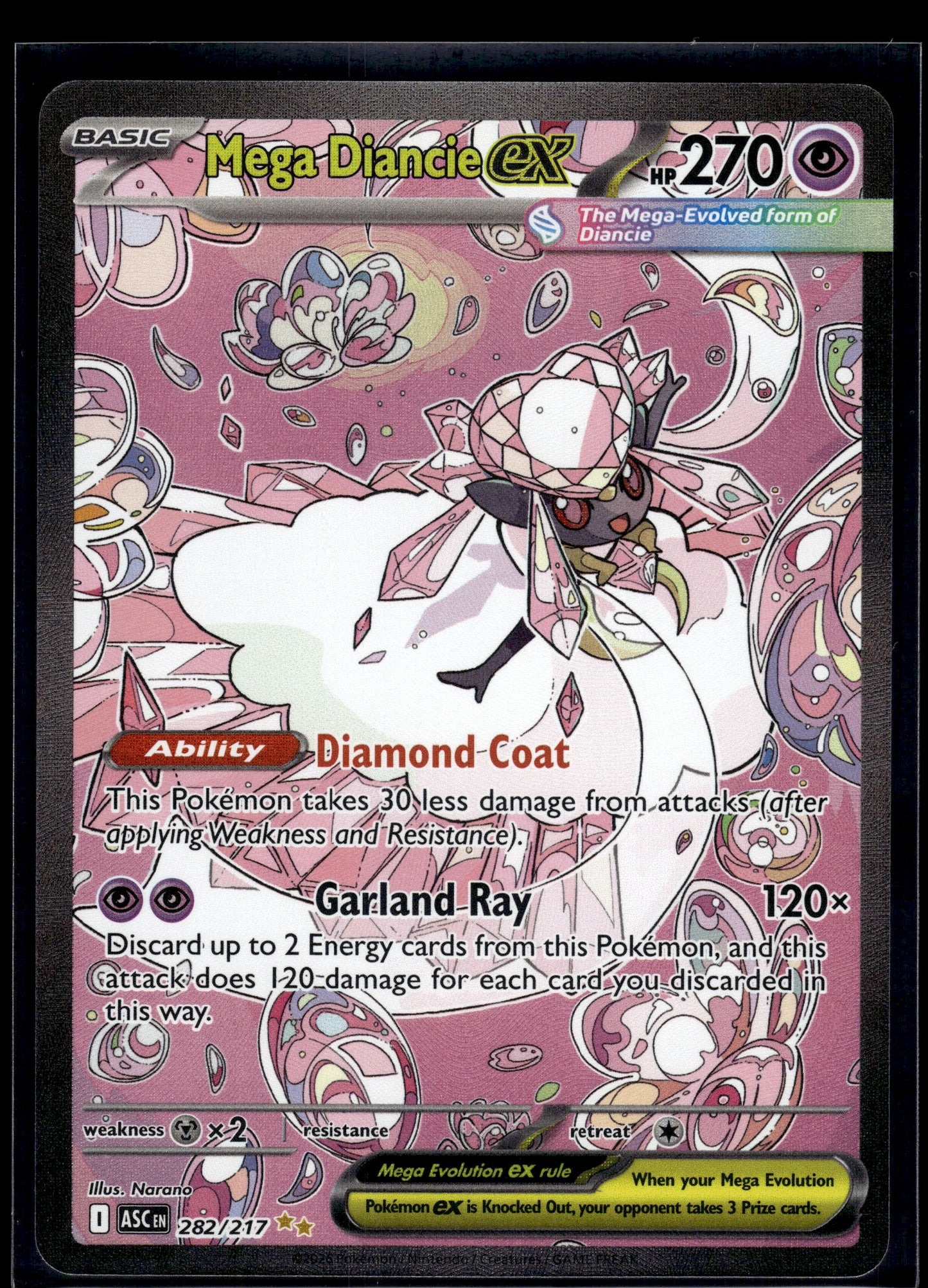 Mega Diancie ex #282/217 Ascended Heroes VLP