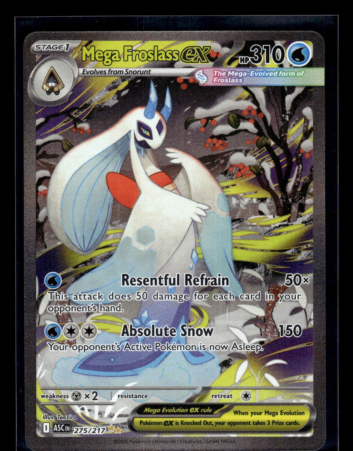 Mega Froslass ex #275/217 Ascended Heroes VLP