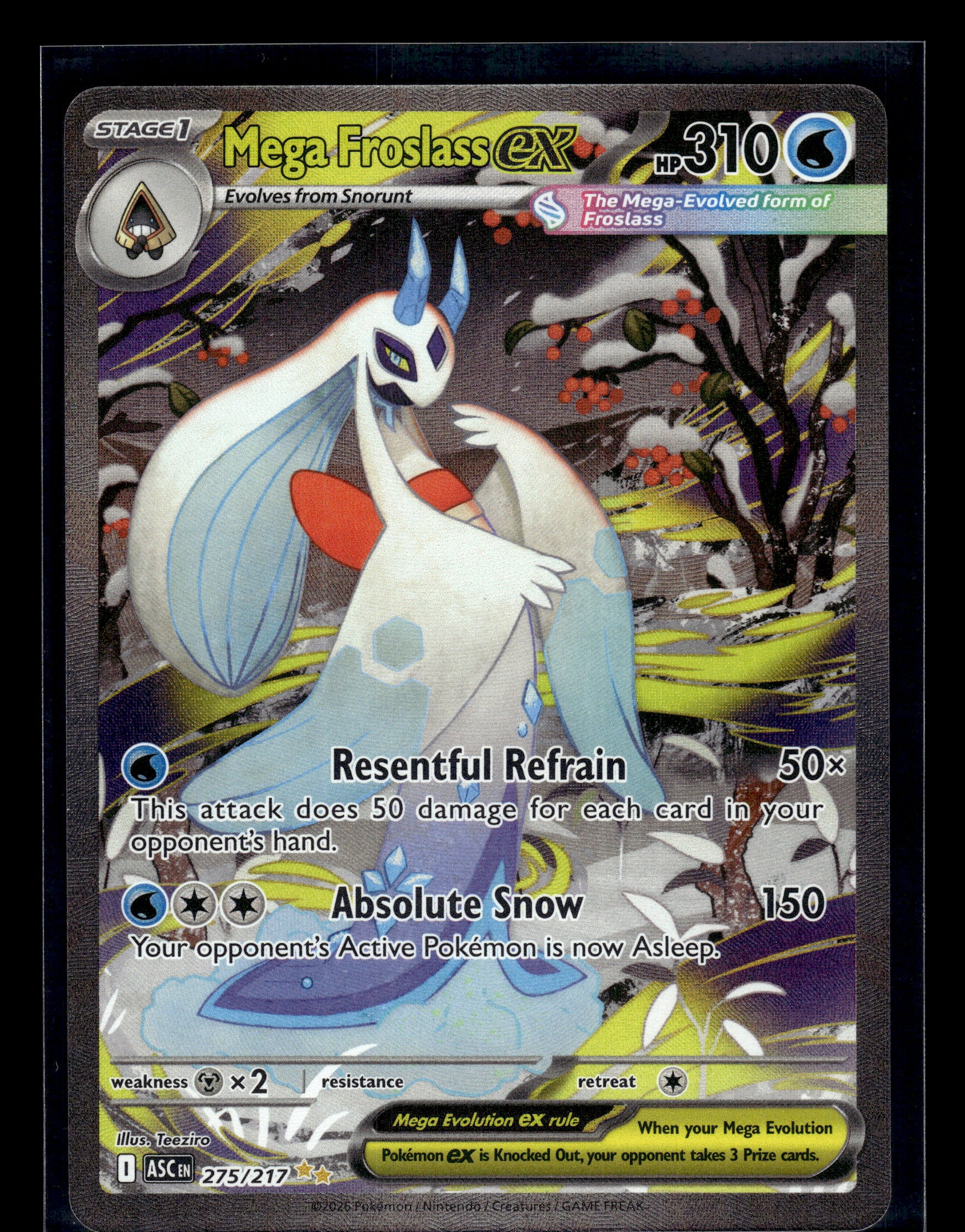 Mega Froslass ex #275/217 Ascended Heroes VLP