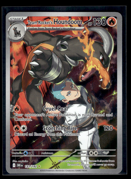 Team Rocket's Houndoom #191/182 Destined Rivals VLP