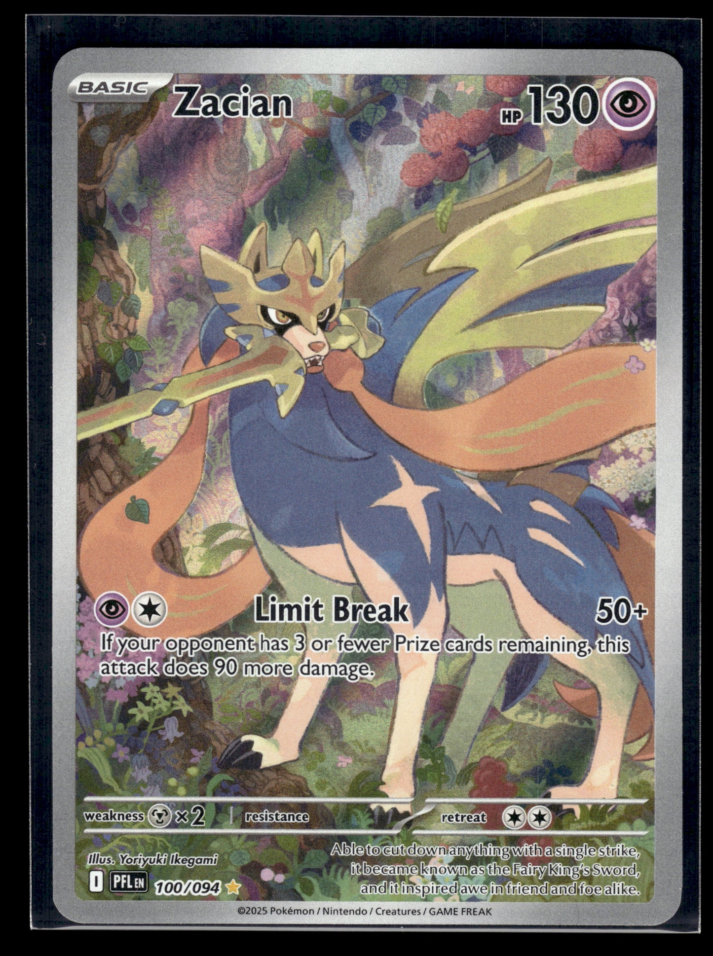 Zacian #100/094 Phantasmal Flames LP