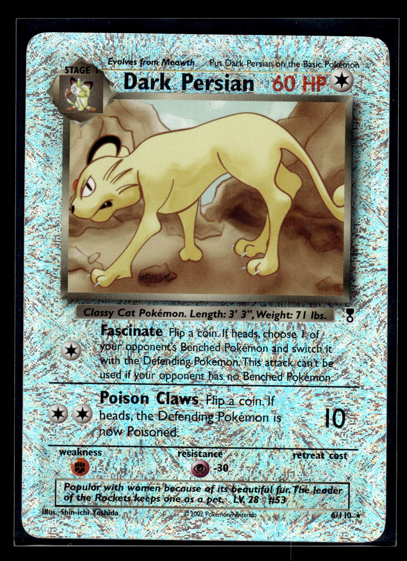 Dark Persian #006/110 Reverse Holo Legendary Collection LP