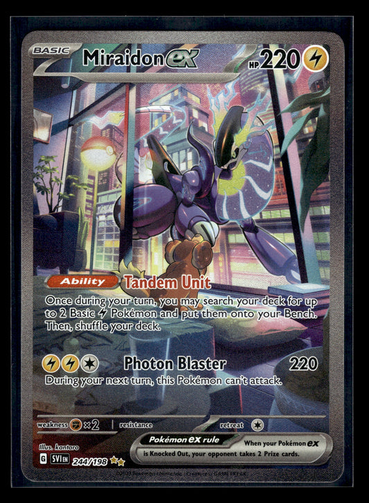 Miraidon ex #244/198 Scarlet & Violet Base Set VLP