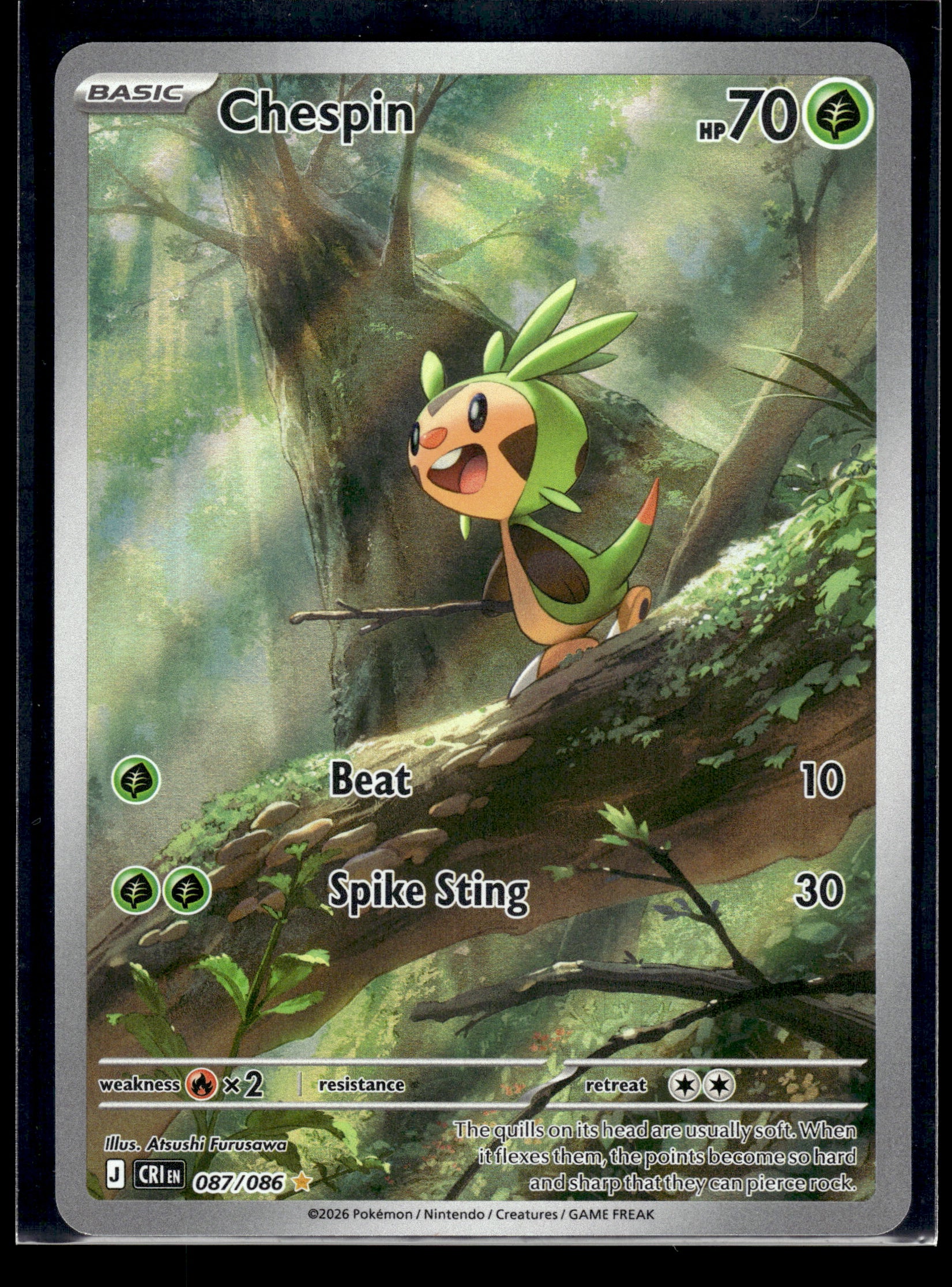 Chespin #087/086 Chaos Rising VLP