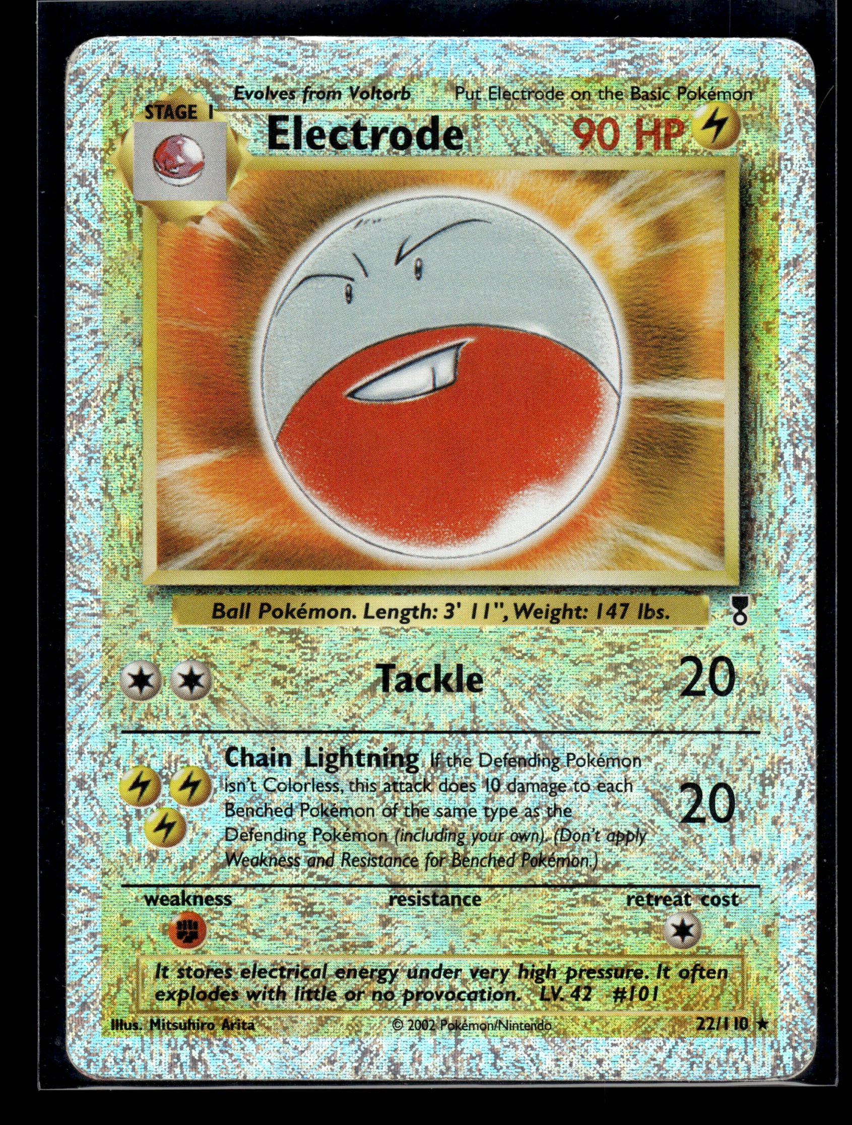 Electrode #022/110 Reverse Holo Legendary Collection MP