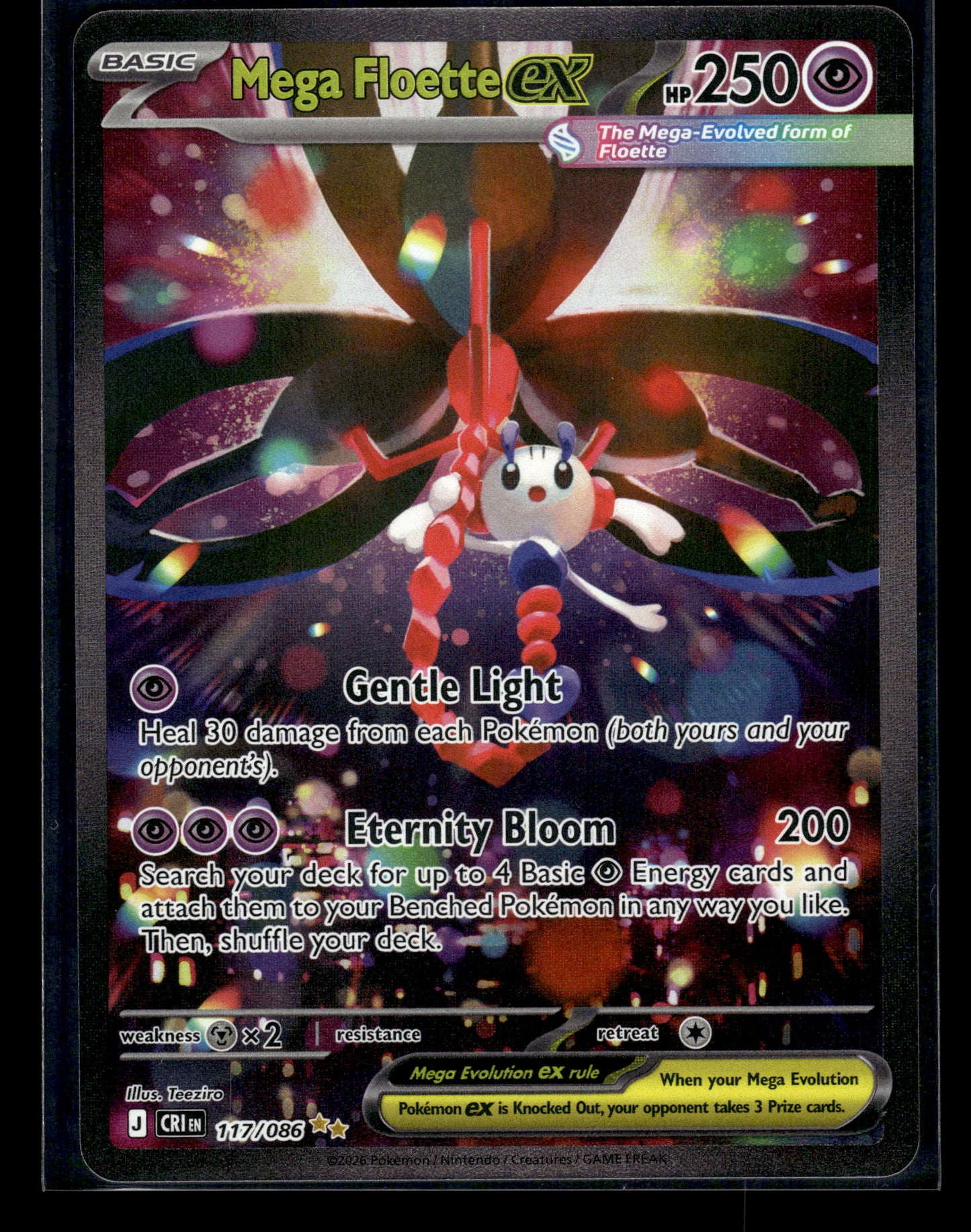 Mega Floette ex #117/086 Chaos Rising NM