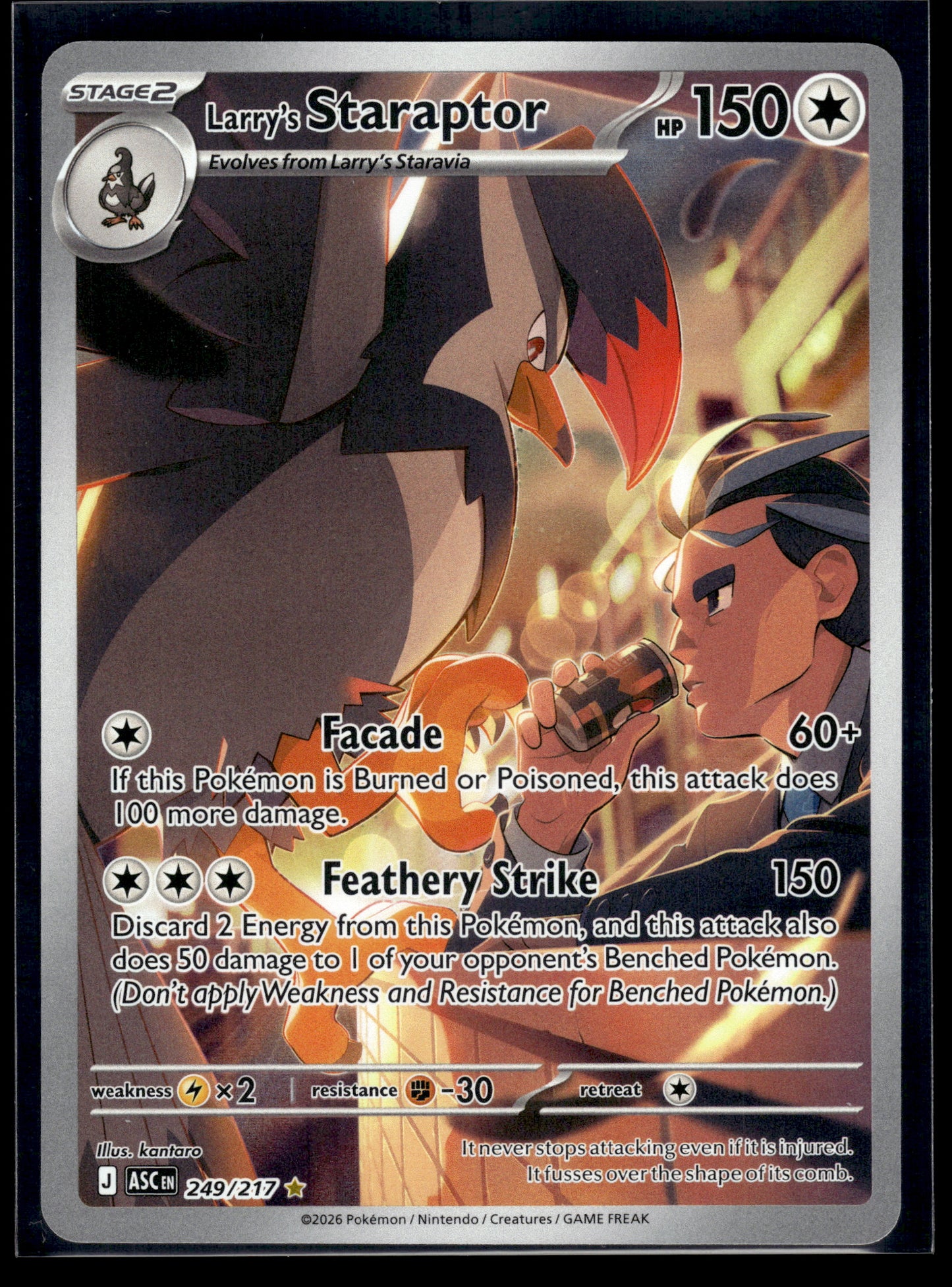 Larry's Staraptor #249/217 Ascended Heroes NM