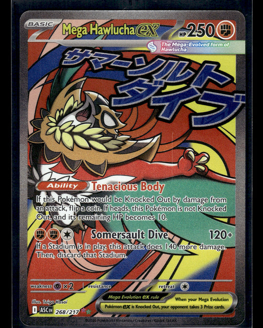 Mega Hawlucha ex #268/217 Ascended Heroes VLP