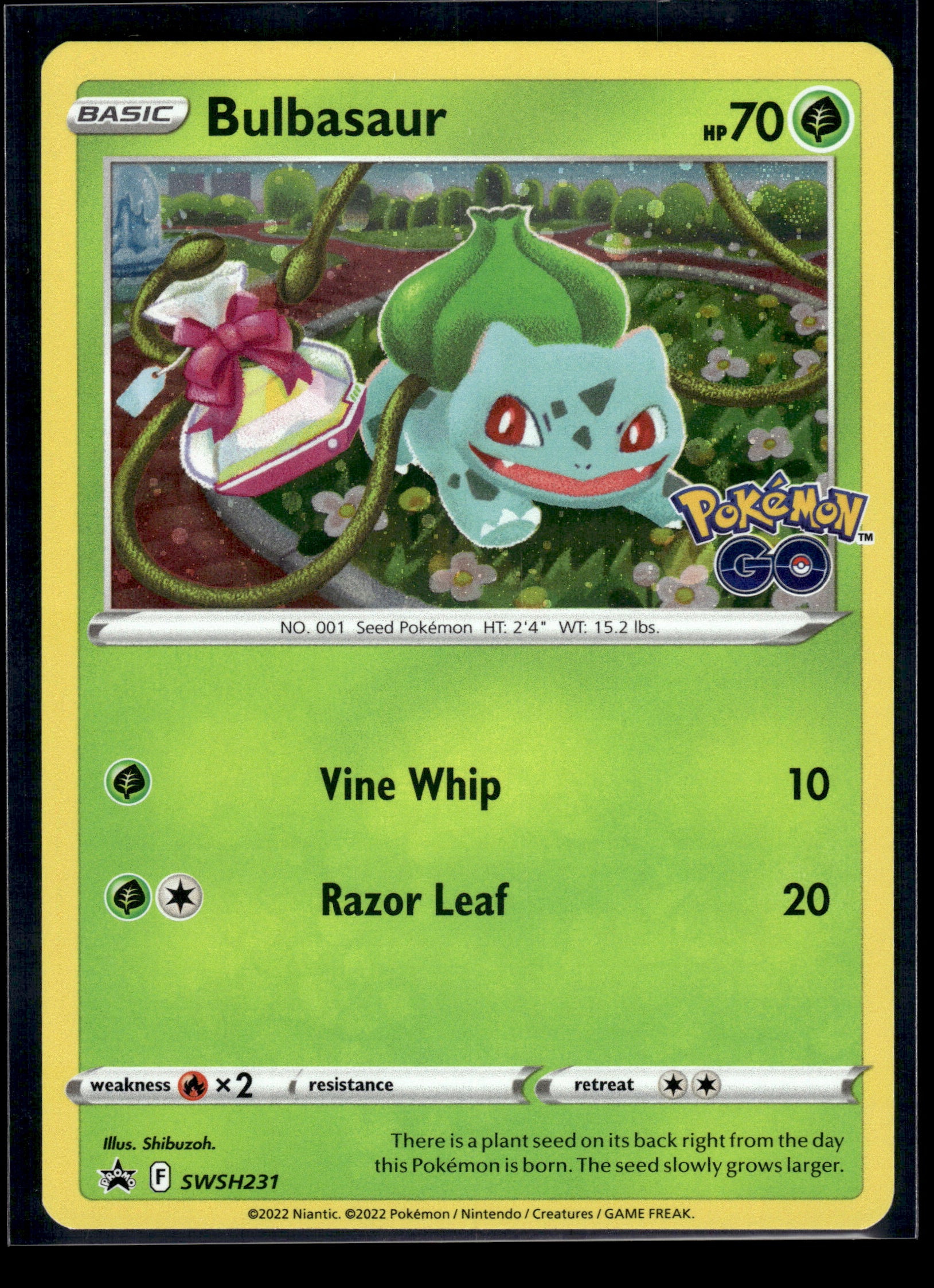 Bulbasaur #SWSH231 Sword & Shield Promo LP