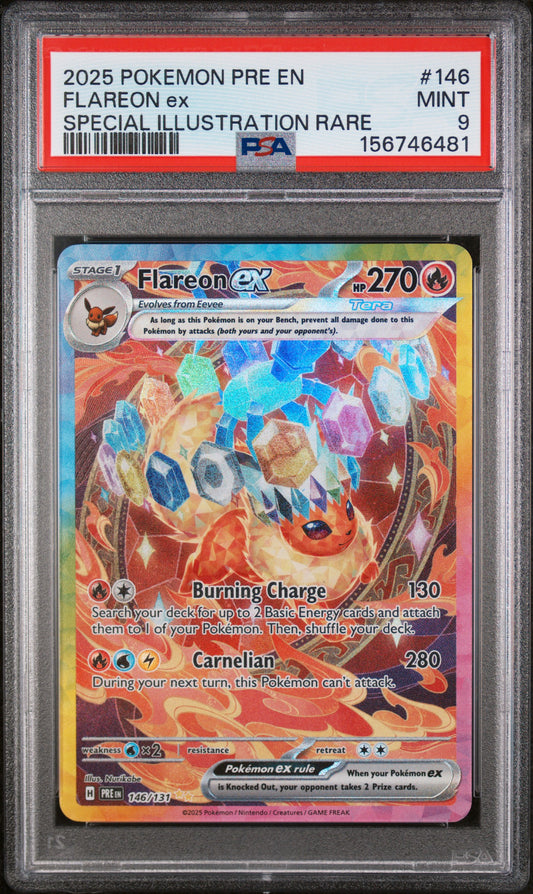 PSA 9 Flareon ex #146 Prismatic Evolutions
