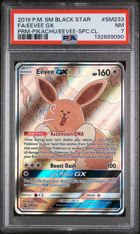 PSA 7 Eevee GX #SM233 Sun & Moon Promo