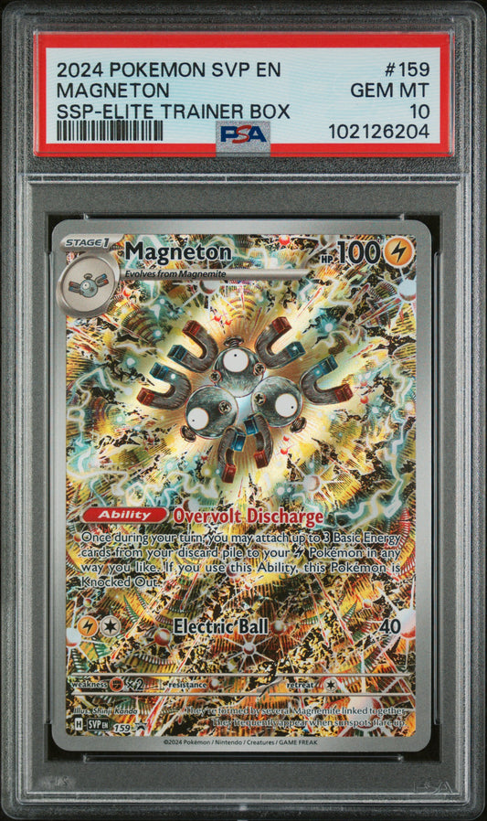 PSA 10 Magneton #159 Surging Sparks ETB Promo