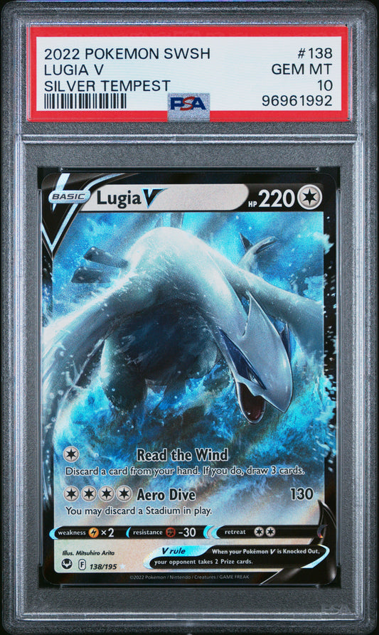PSA 10 Lugia V #138 Silver Tempest