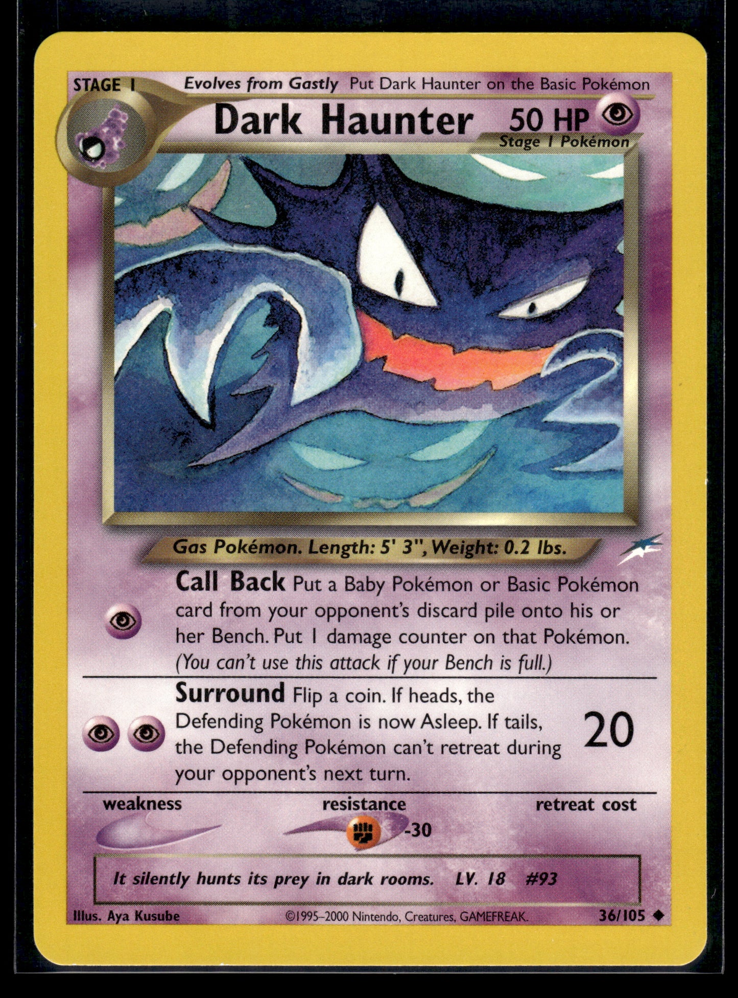 Dark Haunter #036/105 Neo Destiny LP