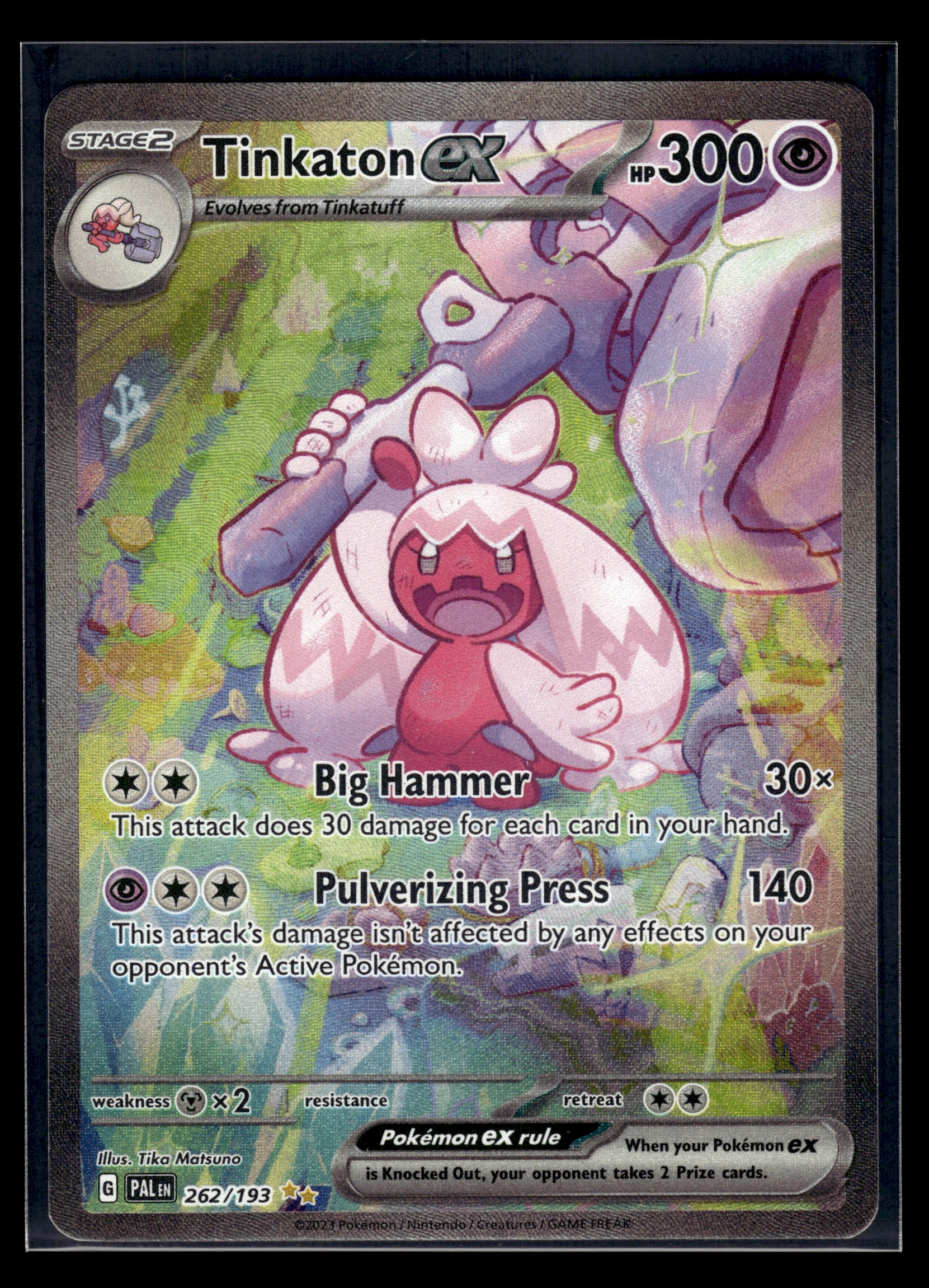 Tinkaton ex #262/193 Paldea Evolved LP