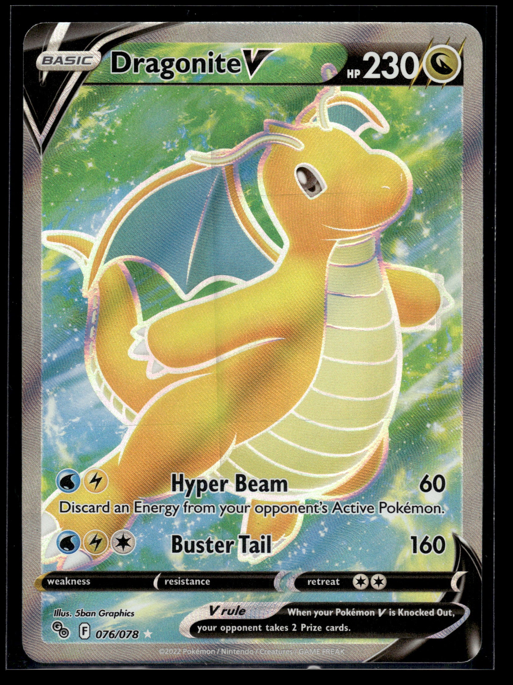 Dragonite V #076/078 Pokemon GO VLP