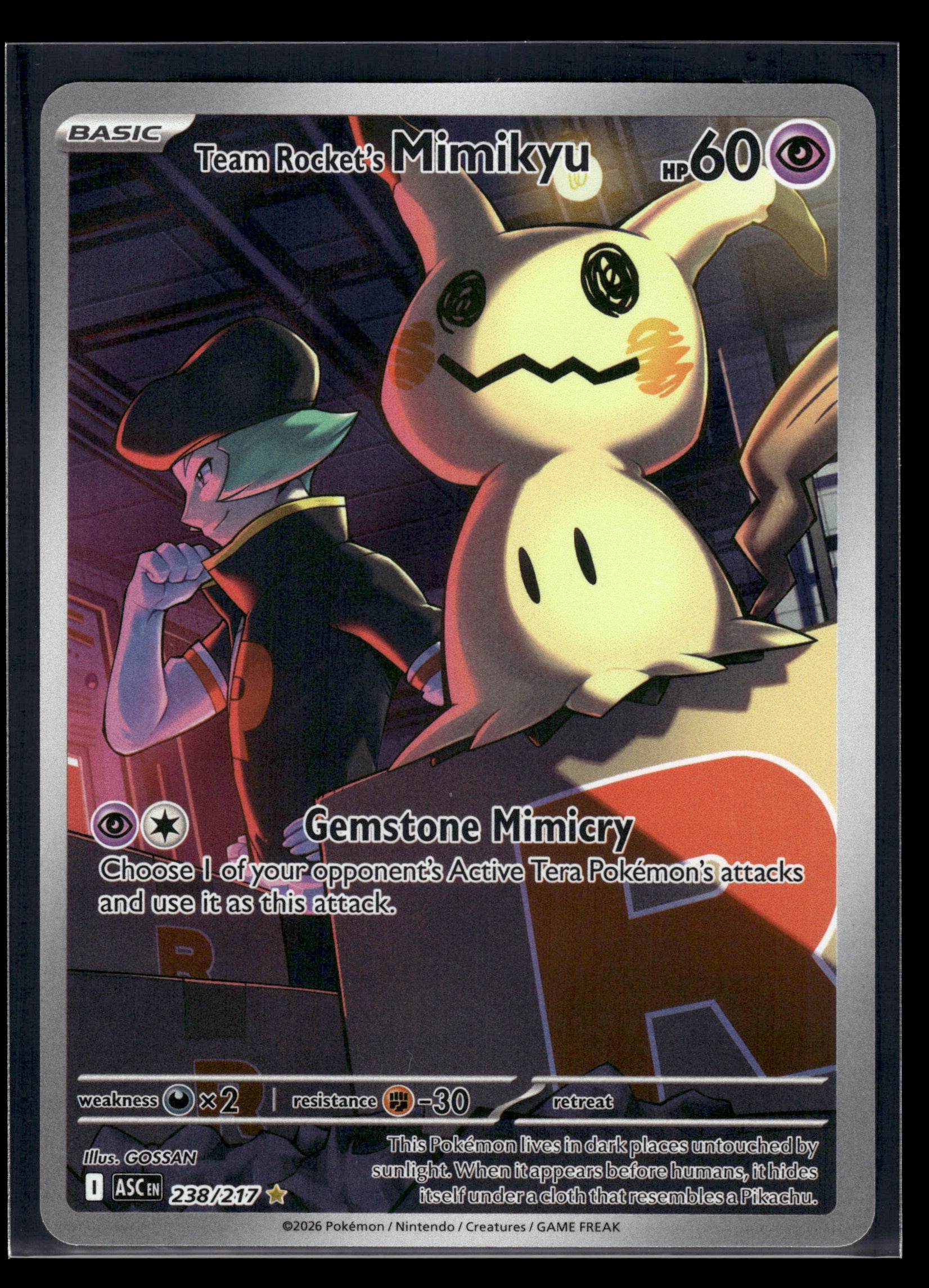Team Rocket's Mimikyu #238/217 Ascended Heroes VLP