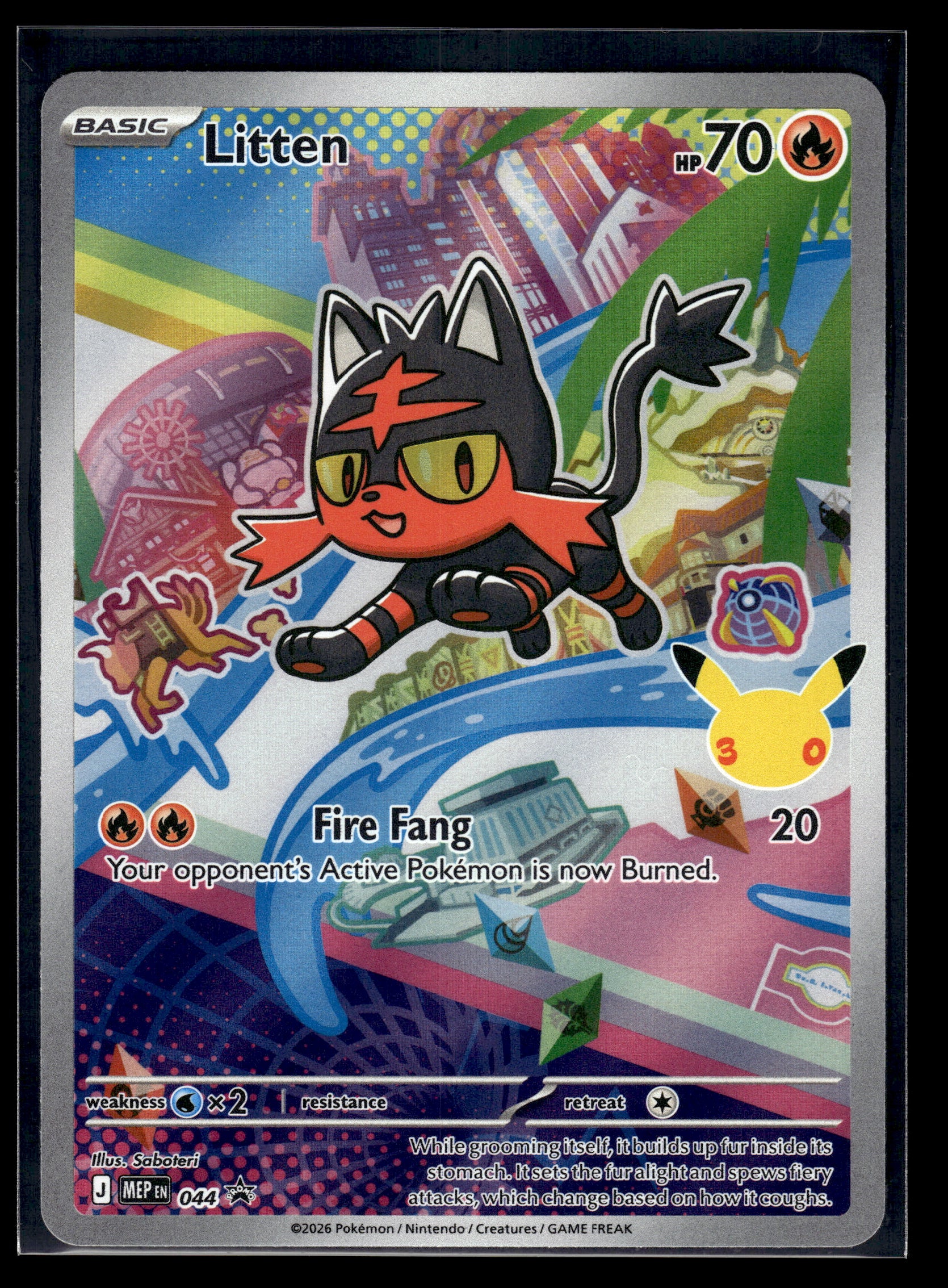 Litten #044 Mega Evolution Promo NM