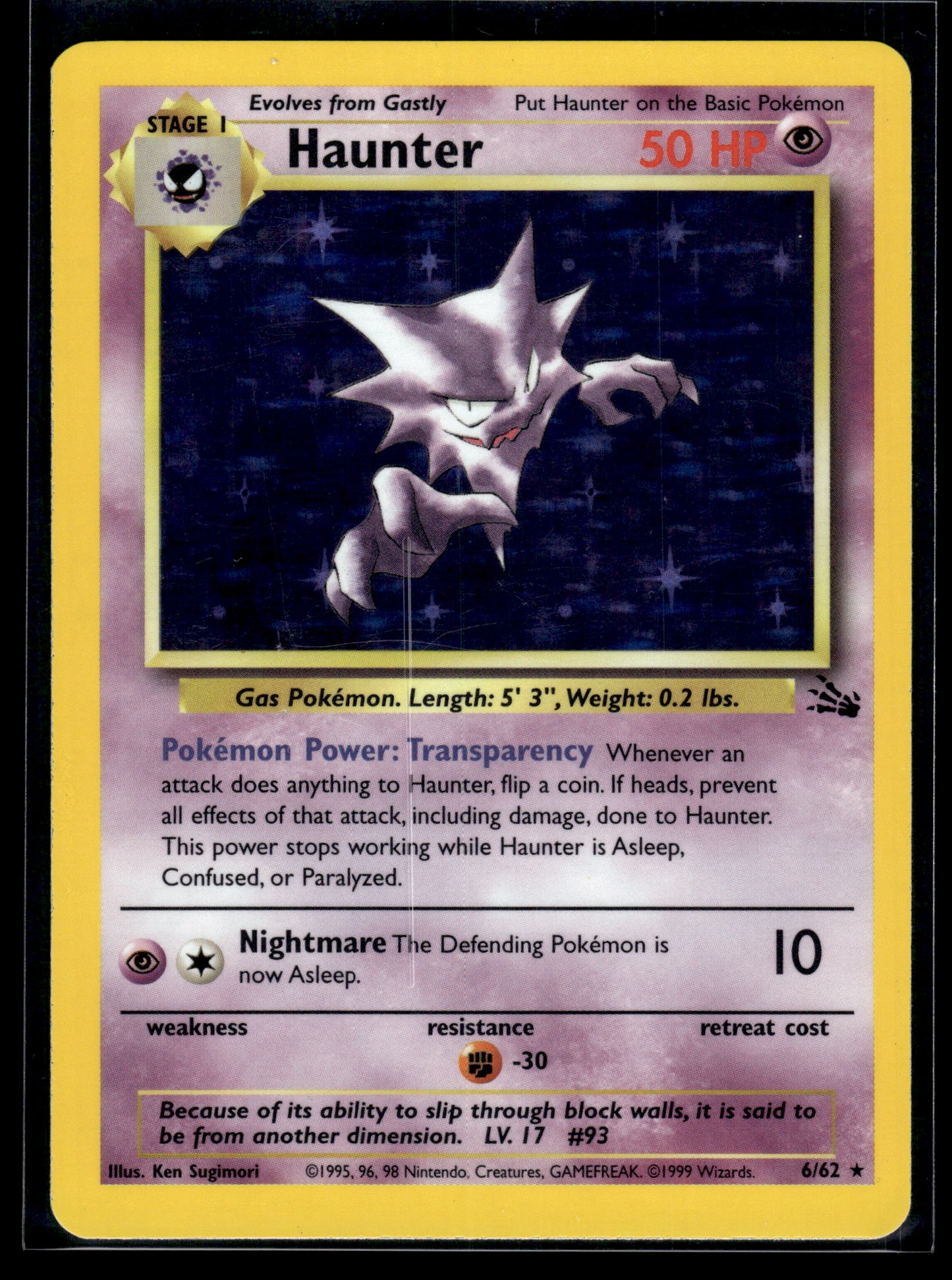 Haunter #06/62 Fossil LP