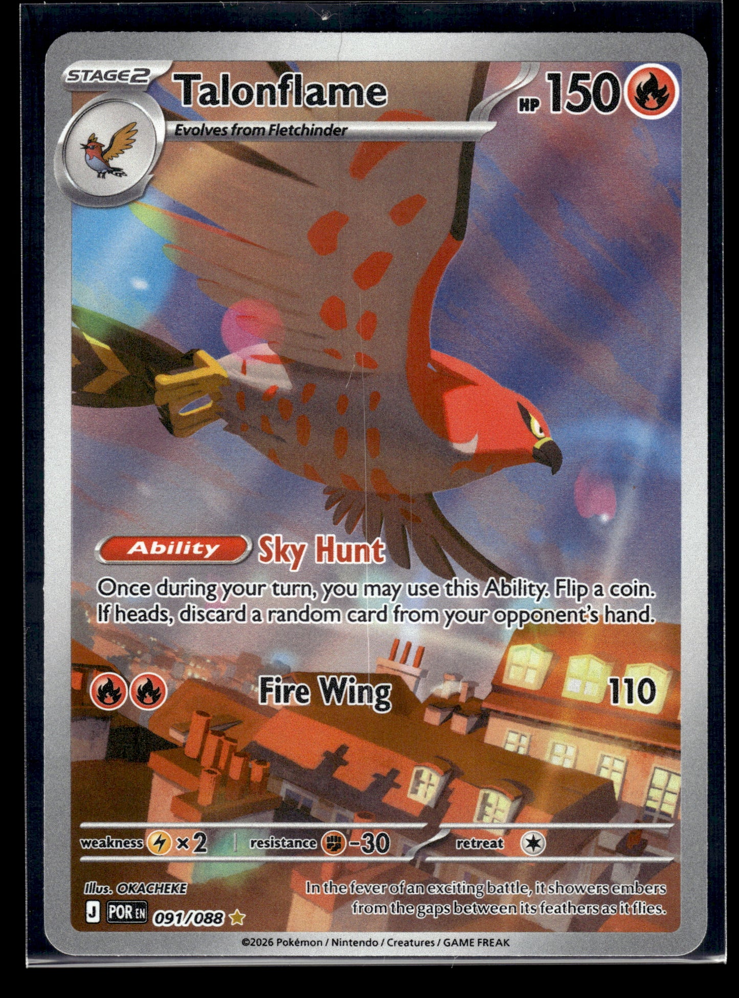 Talonflame #091/088 Perfect Order NM