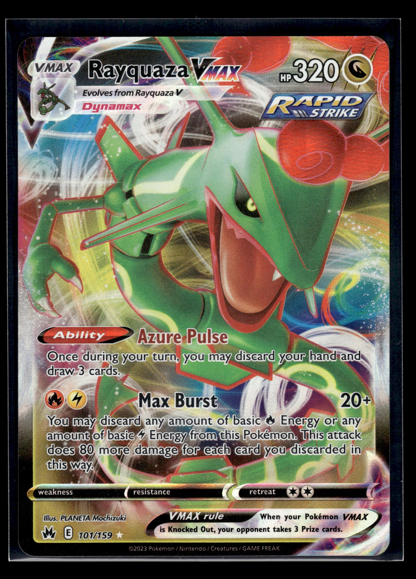 Rayquaza VMAX #101/159 Crown Zenith LP