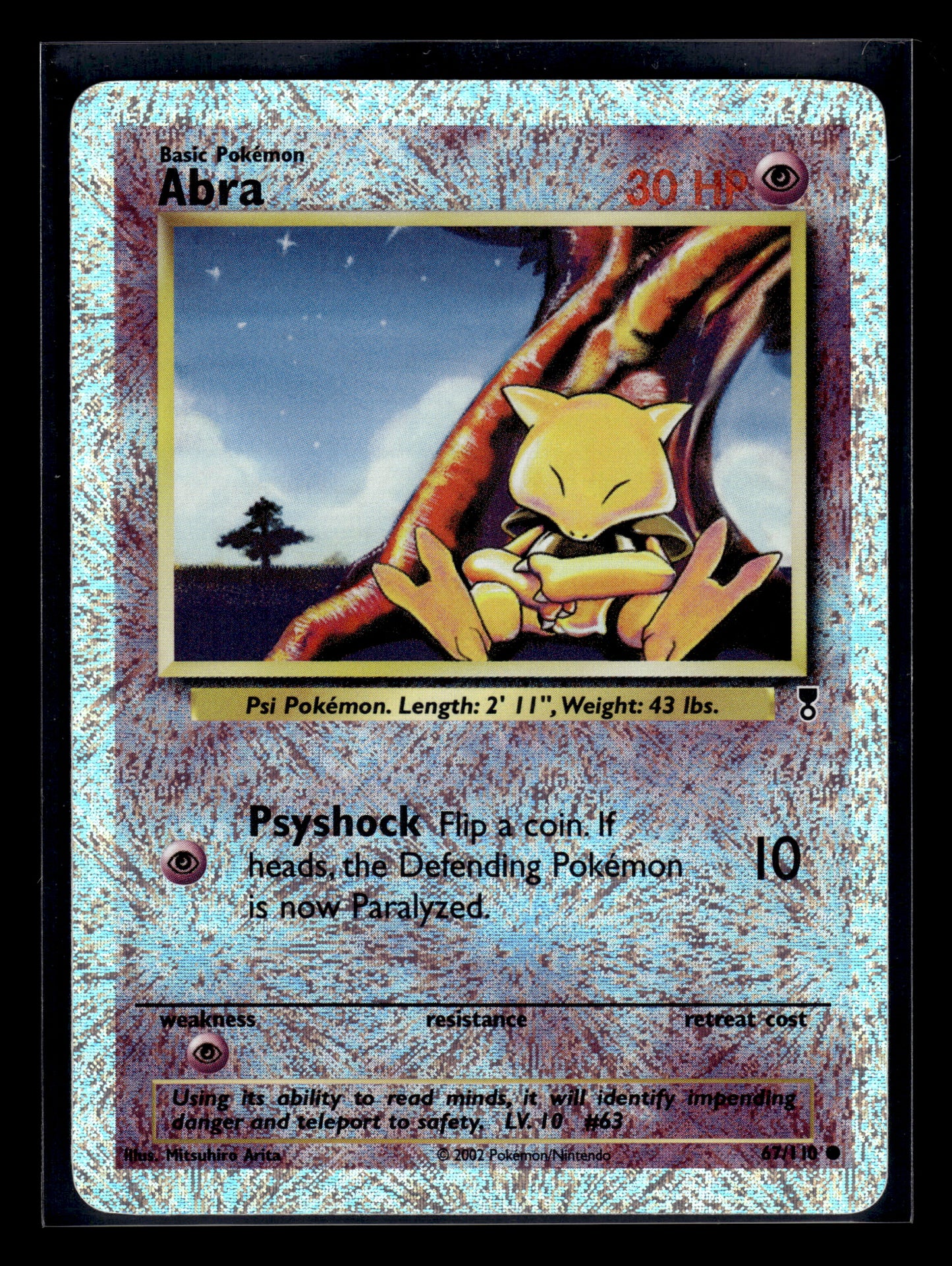 Abra #067/110 Reverse Holo Legendary Collection LP