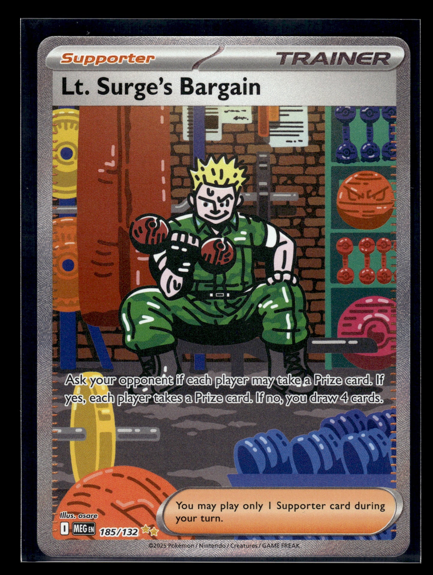 Lt. Surge's Bargain #185/132 Mega Evolution NM