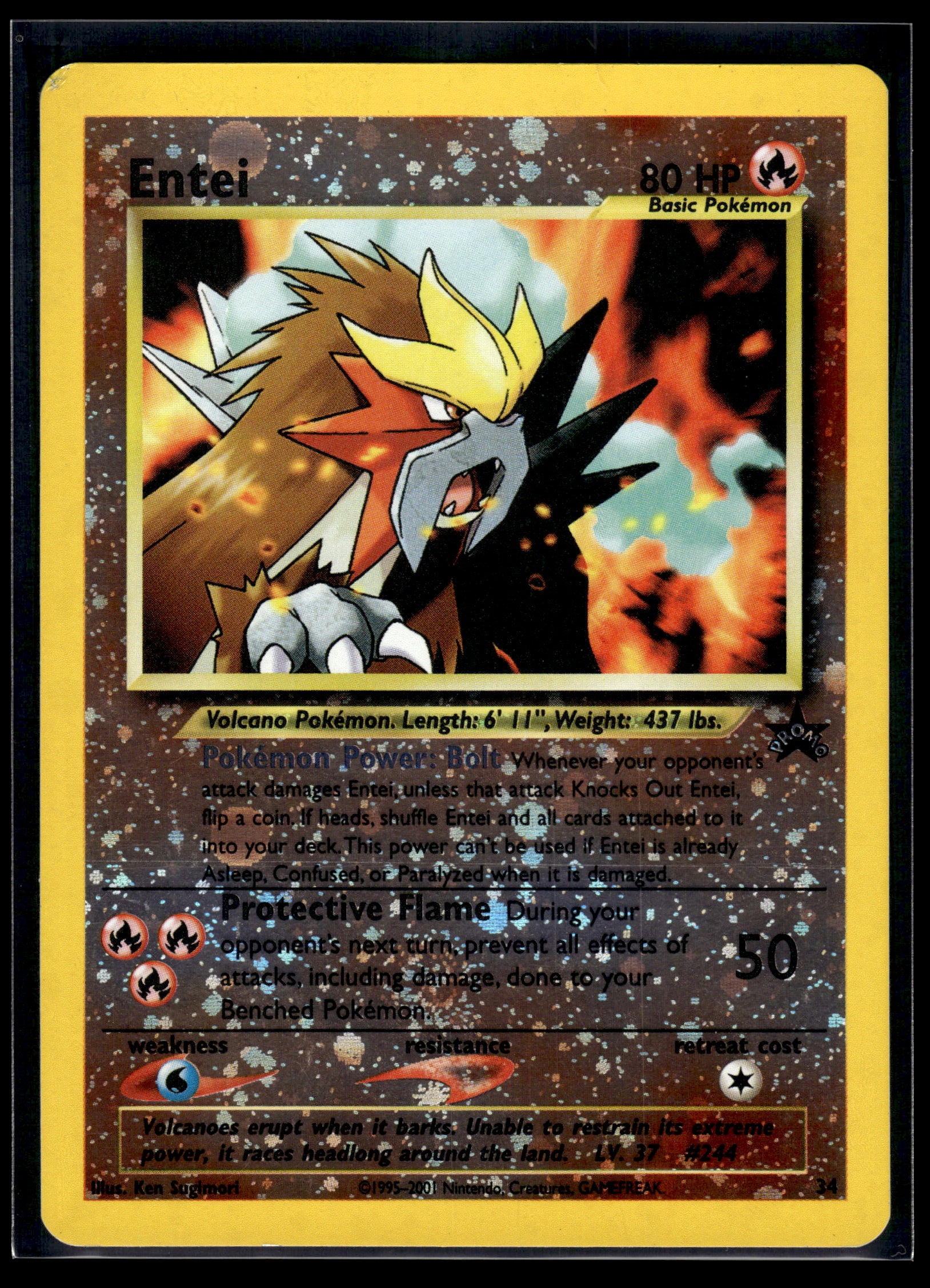 Entei #34 WoTC Promo LP