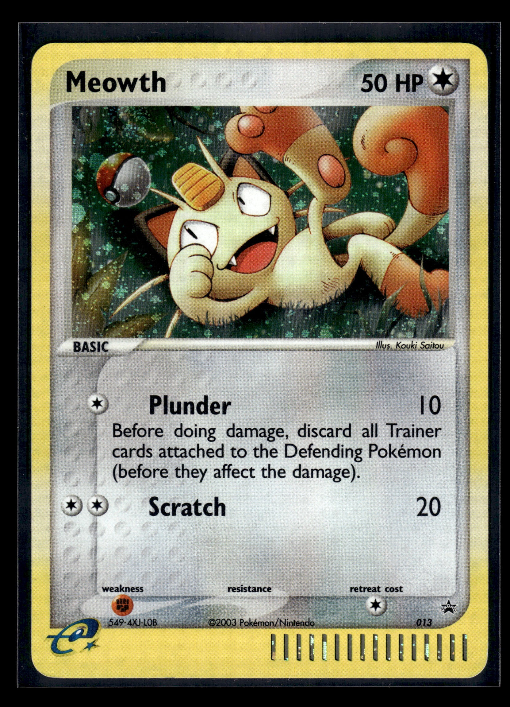 Meowth #013 Nintendo Promo MP
