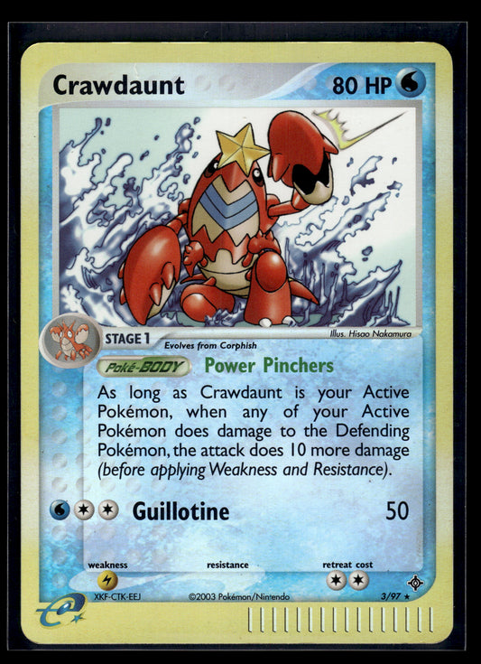 Crawdaunt #3/97 Reverse Holo Dragon MP