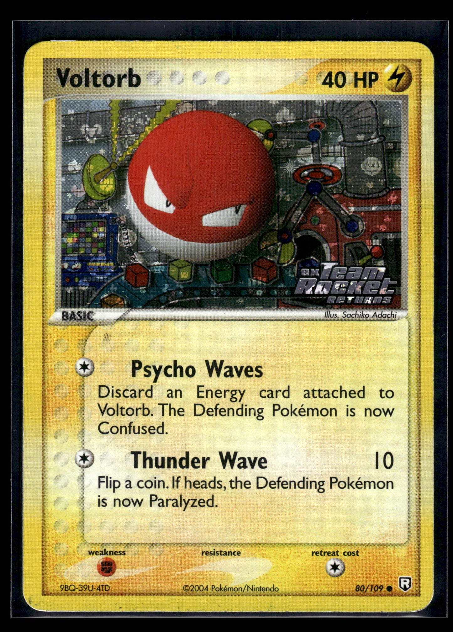 Voltorb #80/109 Reverse Holo Team Rocket Returns MP