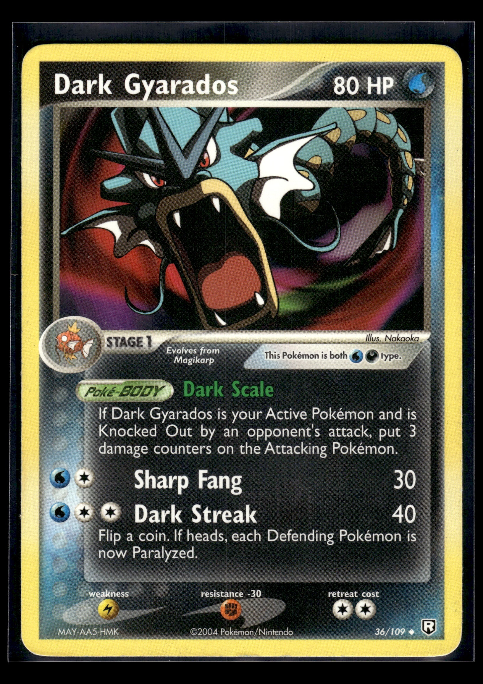 Dark Gyarados #36/109 Team Rocket Returns MP