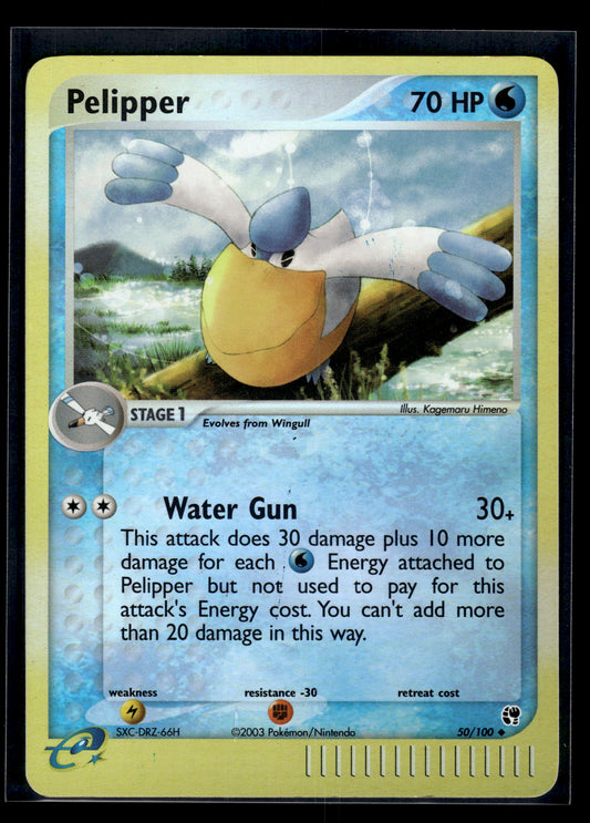 Pelipper #50/100 Reverse Holo Sandstorm LP
