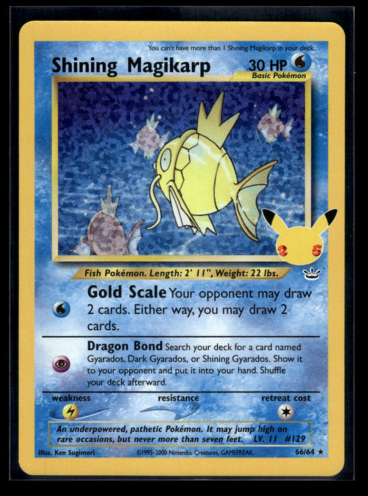 Shining Magikarp #66/64 Celebrations VLP