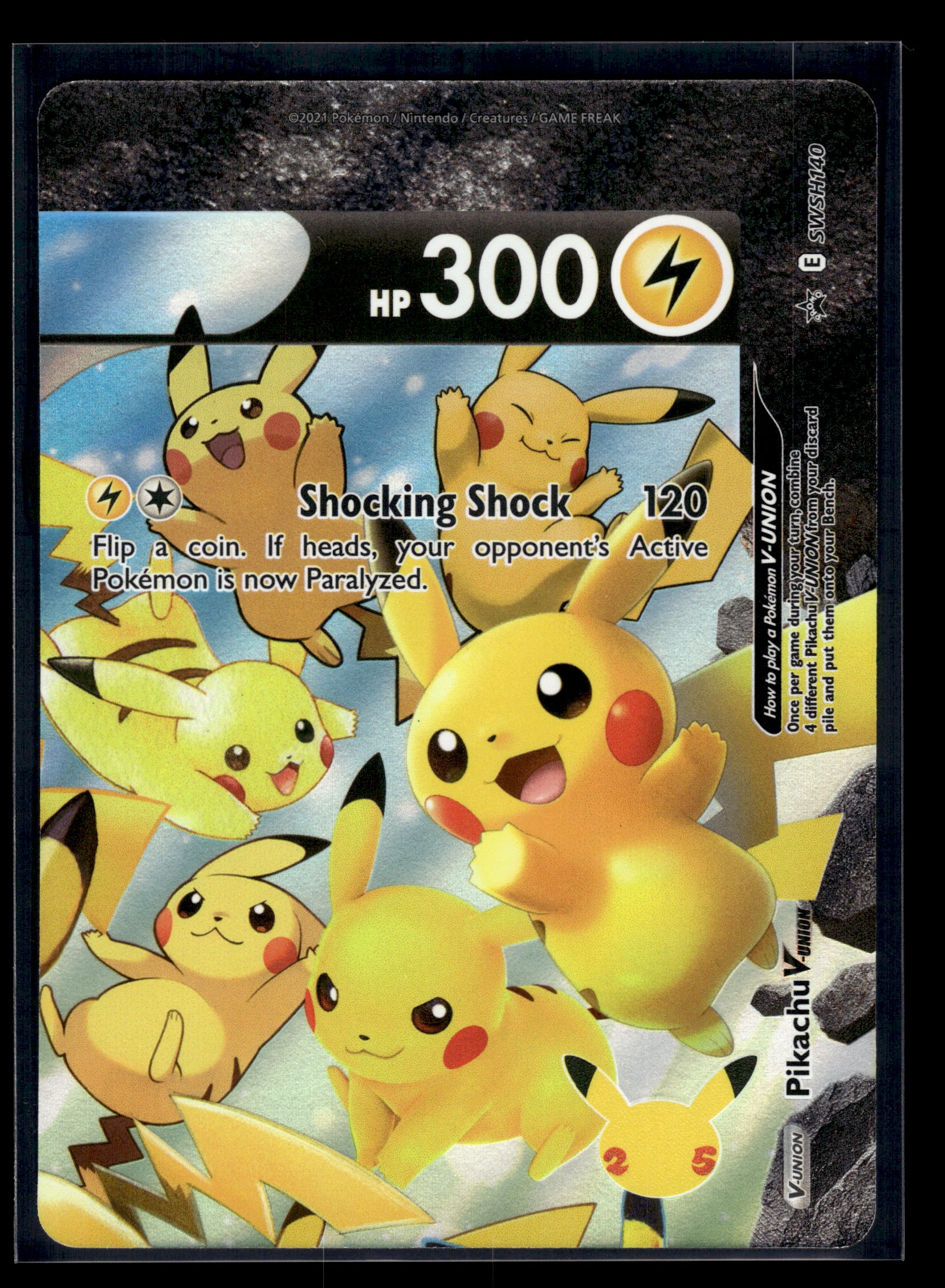 Pikachu V-Union #SWSH140 Sword & Shield Promo LP