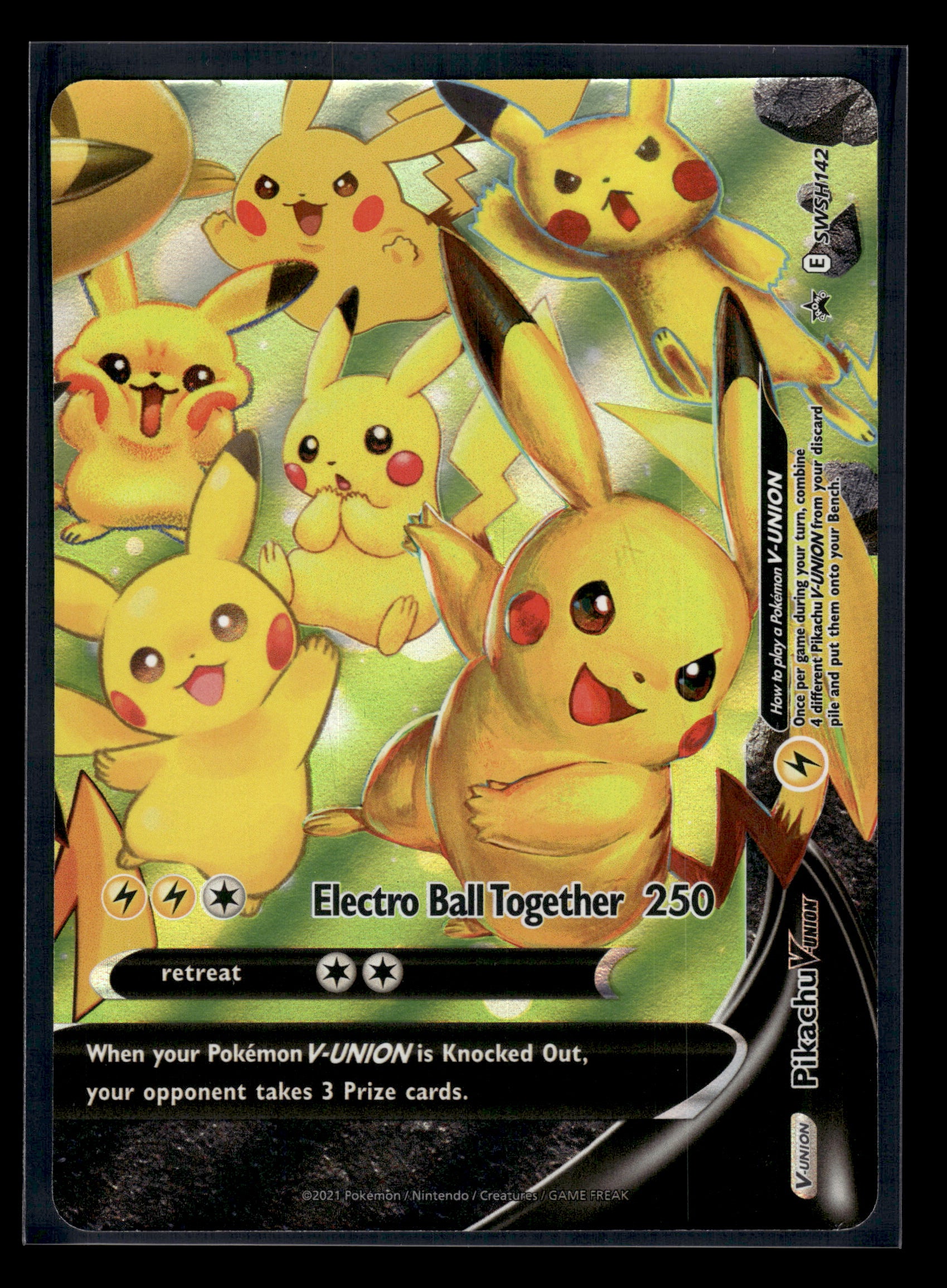 Pikachu V-Union #SWSH142 Sword & Shield Promo LP