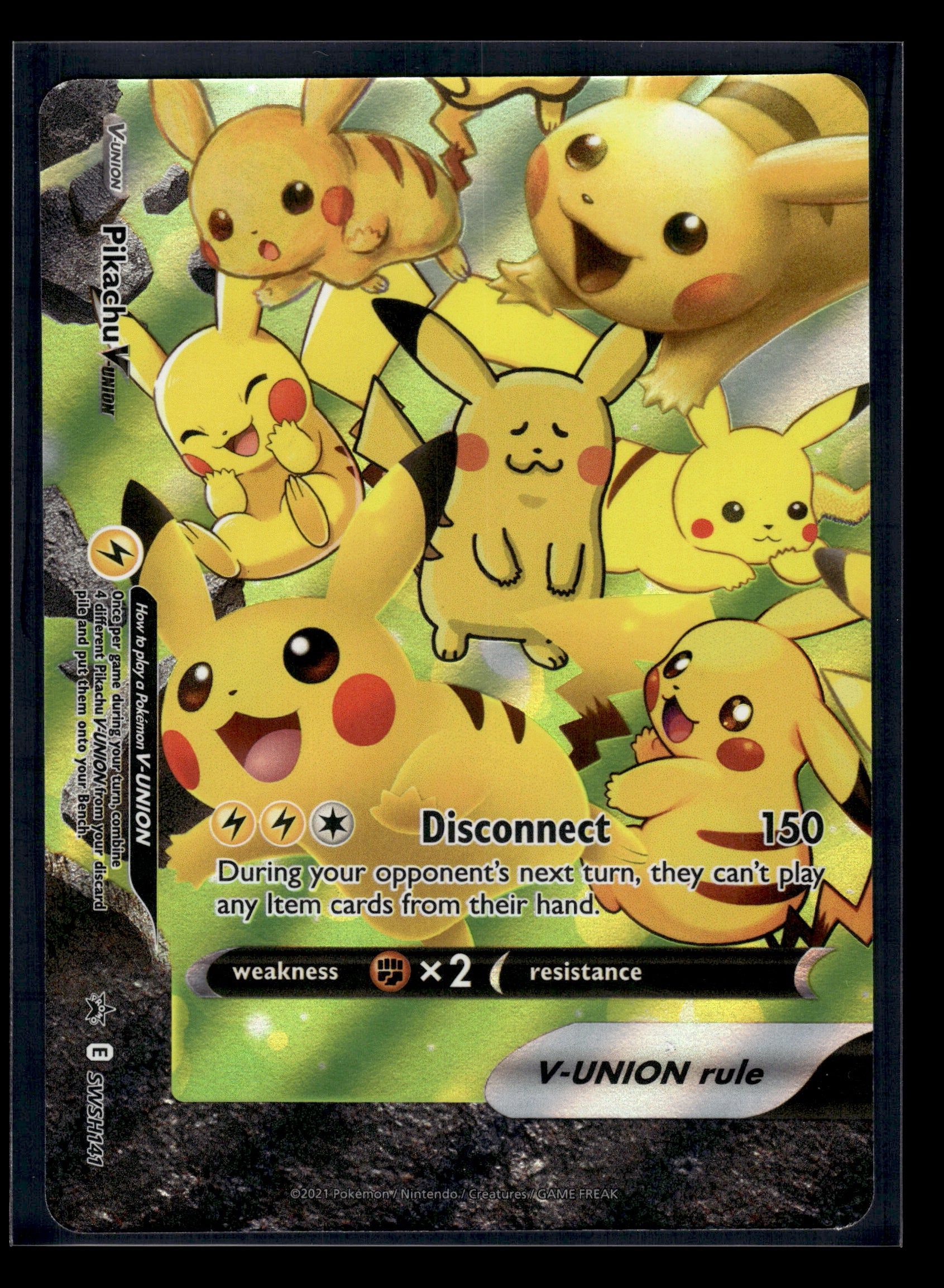 Pikachu V-Union #SWSH141 Sword & Shield Promo LP