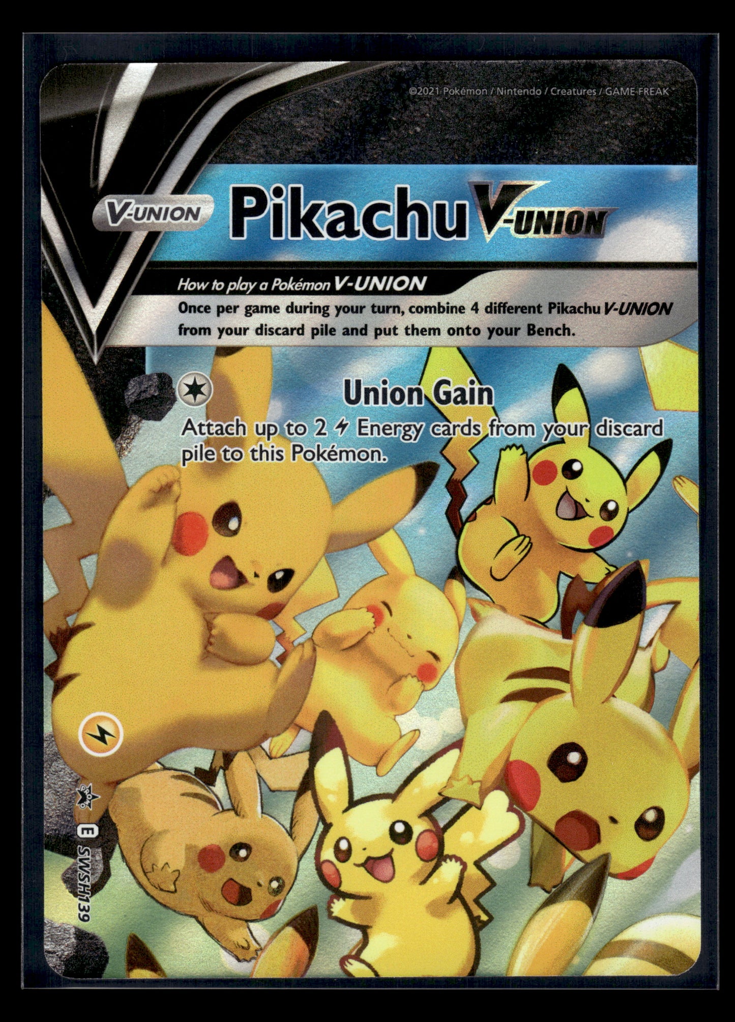 Pikachu V-Union #SWSH139 Sword & Shield Promo LP