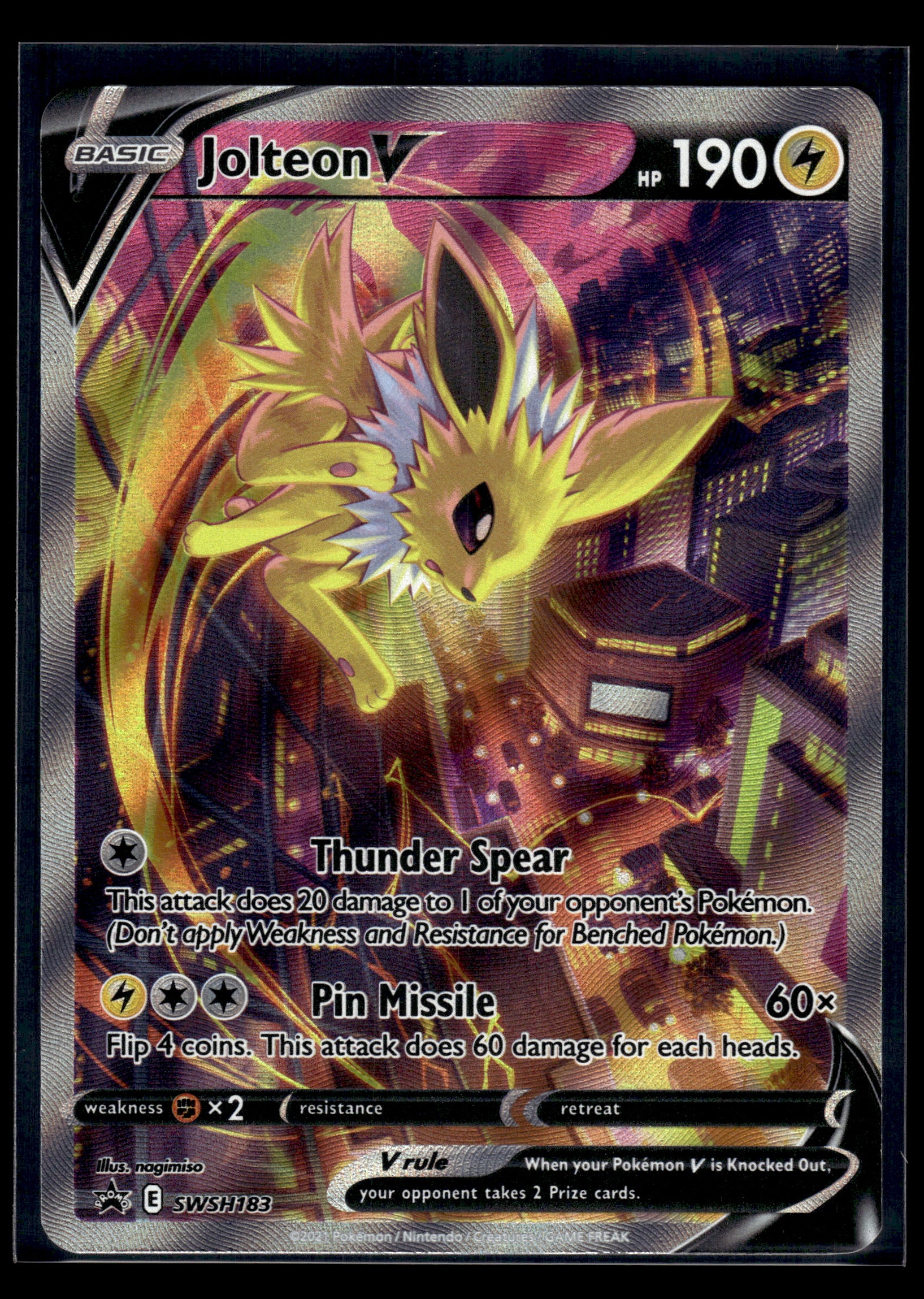 Jolteon V #SWSH183 Sword & Shield Promo VLP