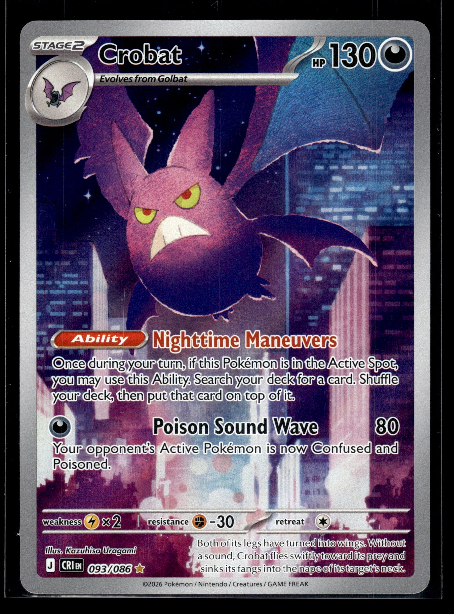 Crobat #093/086 Chaos Rising NM