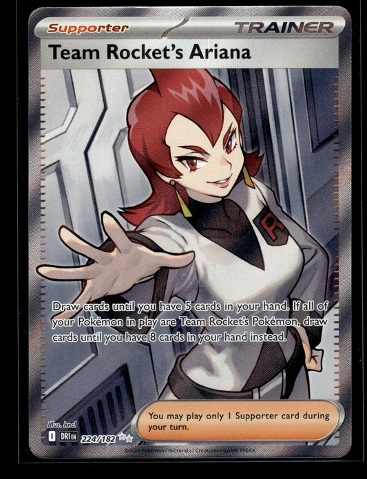Team Rocket's Ariana #224/182 Destined Rivals VLP