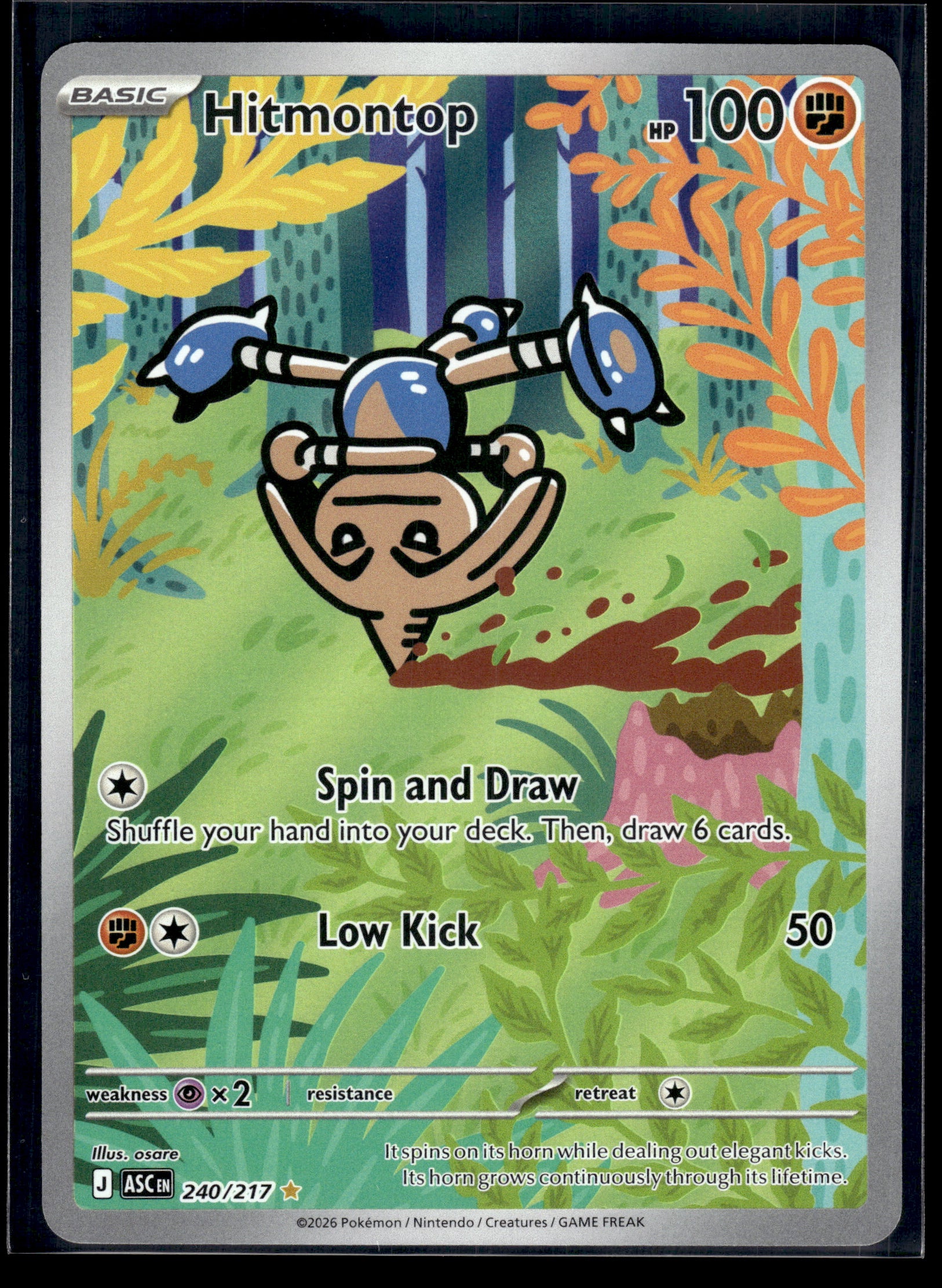 Hitmontop #240/217 Ascended Heroes NM
