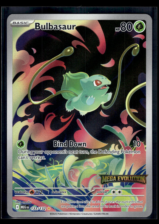 Bulbasaur (Mega Evolution Stamped) #133/132 Mega Evolution VLP