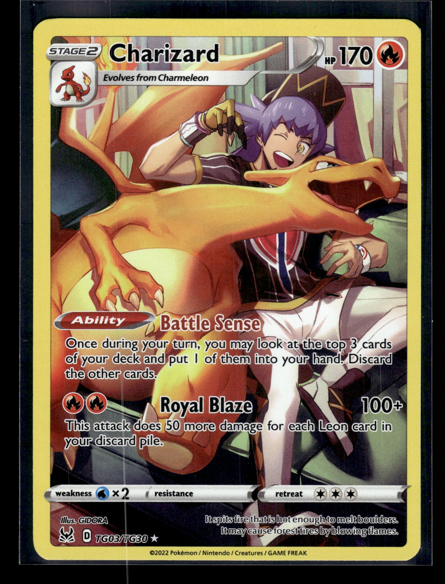 Charizard #TG03/TG30 Lost Origin Trainer Gallery VLP